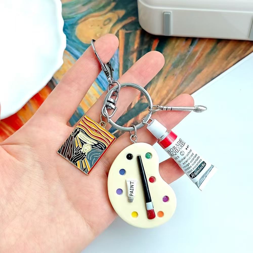 Q-version Drawing Board Paint Palette Bag Charm