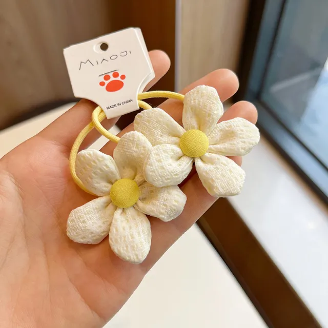 Lace Bow Press Clip Children's Pearl Embroidery Flower Barrettes Baby A Pair Of Flowers - Shop at LoveMi