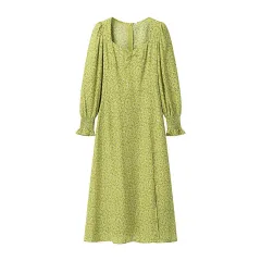 Floral Print Long Sleeve Maxi Dress - View 1
