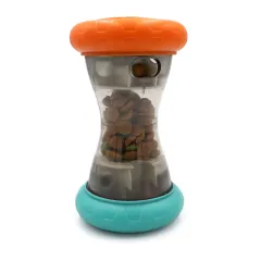 Pet Supplies Puzzle Relieving Stuffy Seat Bell Rolling Leakage Food Feeder - Dumbbell - View 1
