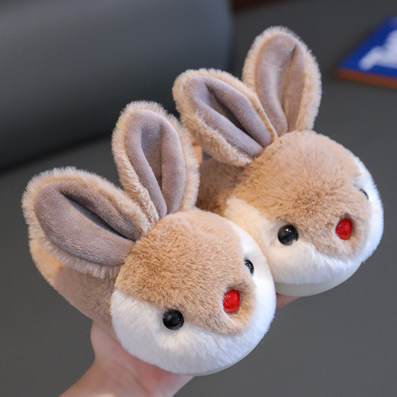 Winter Children Warm Non-slip Cotton Slippers — foto 8