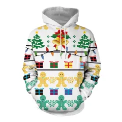 Women's Christmas Loose Versatile Hooded Creative Digital Printing Sweater - Sb101 033-Xxl - View 1