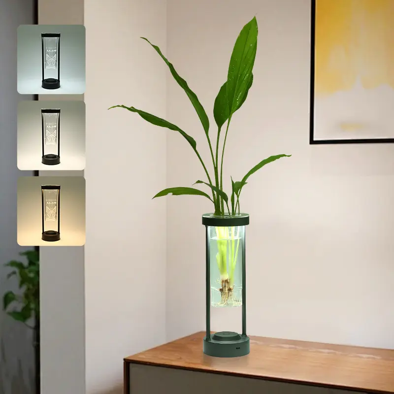 All Aluminum Vase Table Lamp Transparent