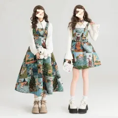 Retro French Style Long Sleeve Shirt Two-piece Suit - Short Skirt Long Sleeve - View 1