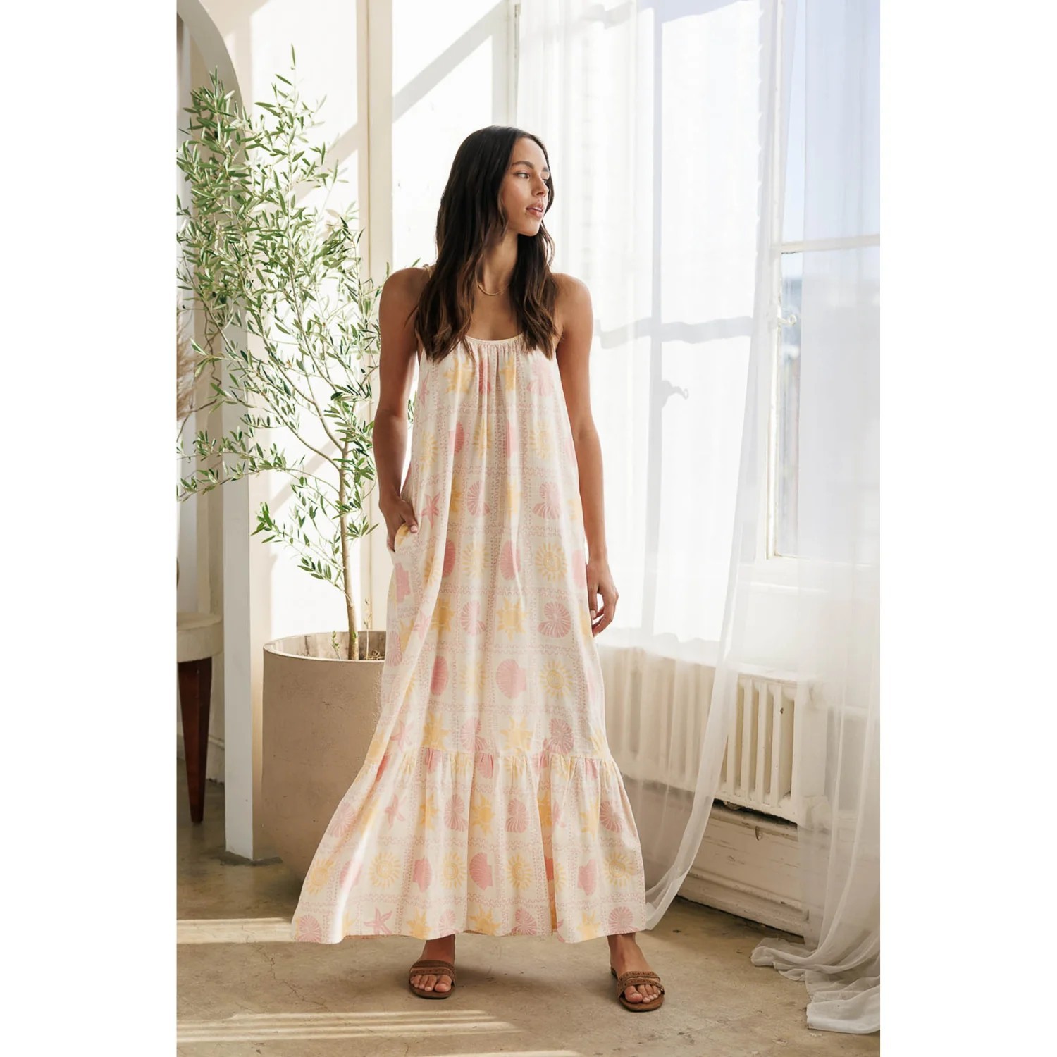 Fashion Casual Sexy Home Dress For Women Apricot - Shop at LoveMi
