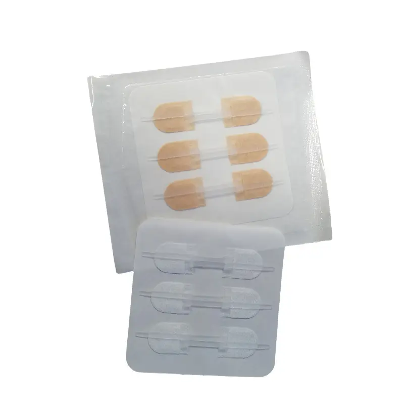 Non-woven Zipper Skin Stapler Wound Suture Patch Pull Self-adhesive Bandage