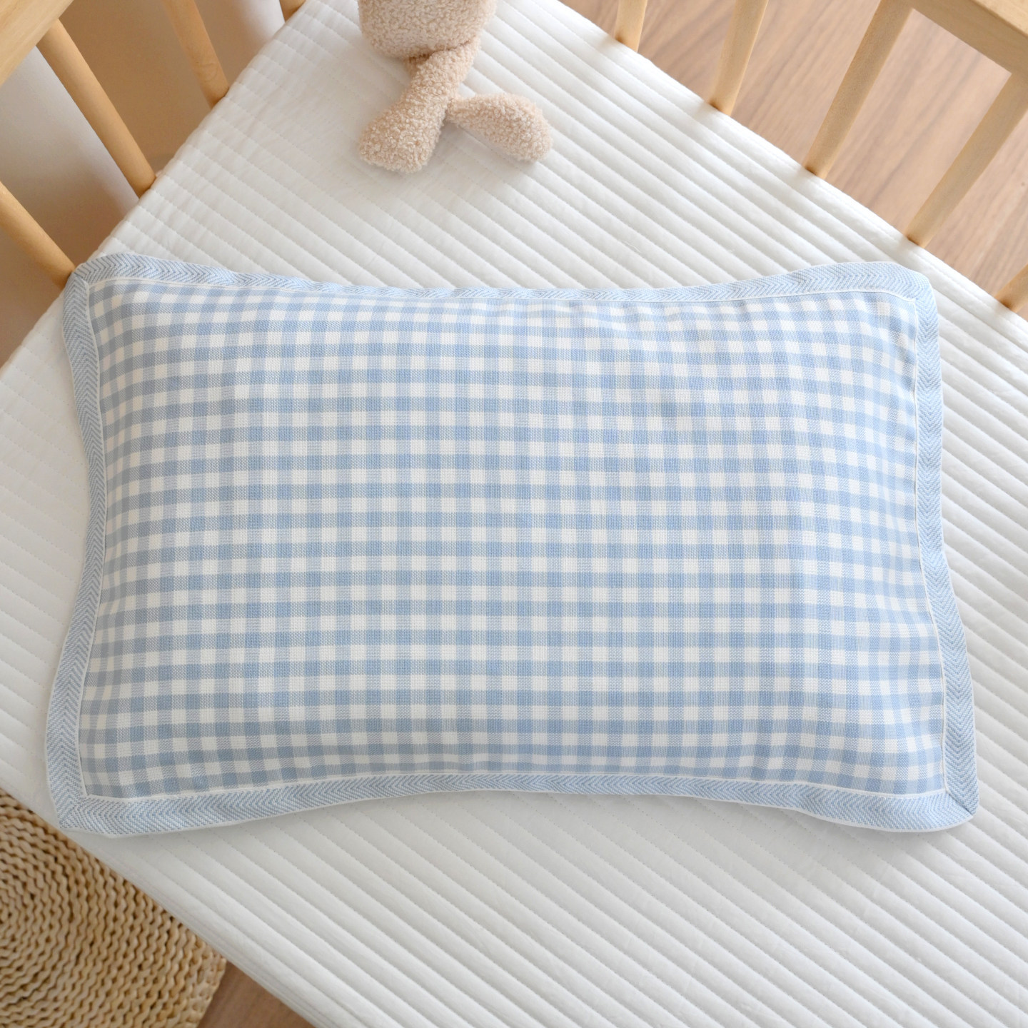 Plaid Pillowcase and Towel