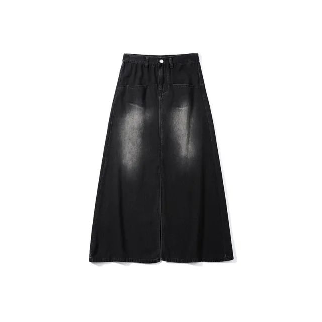 Fashionable High Waist Denim Skirt For Women Black - Shop at LoveMi