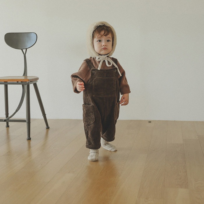 Autumn And Winter Infant Lamp Wick Corduroy Overalls Suit