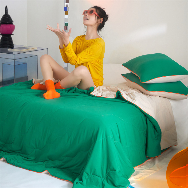 Class A Nylon Summer Blanket Cool Ice Silk Soybean Airable Cover