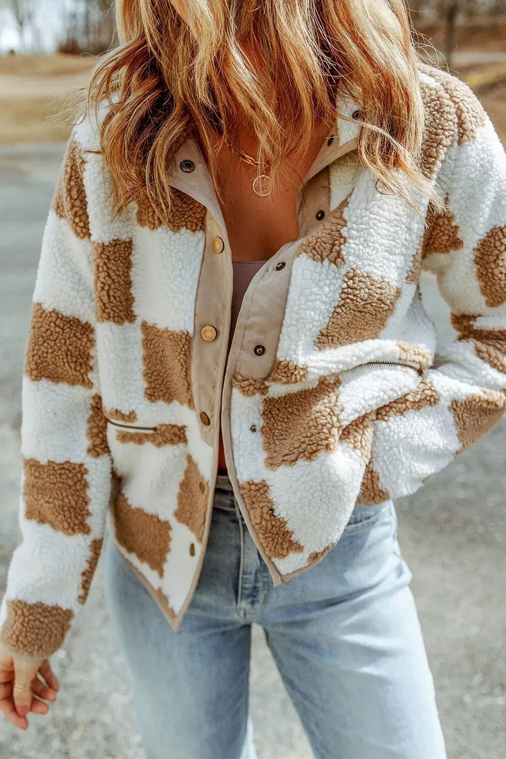 Fashion Personality Women's Plaid Jacket - Bk010-L