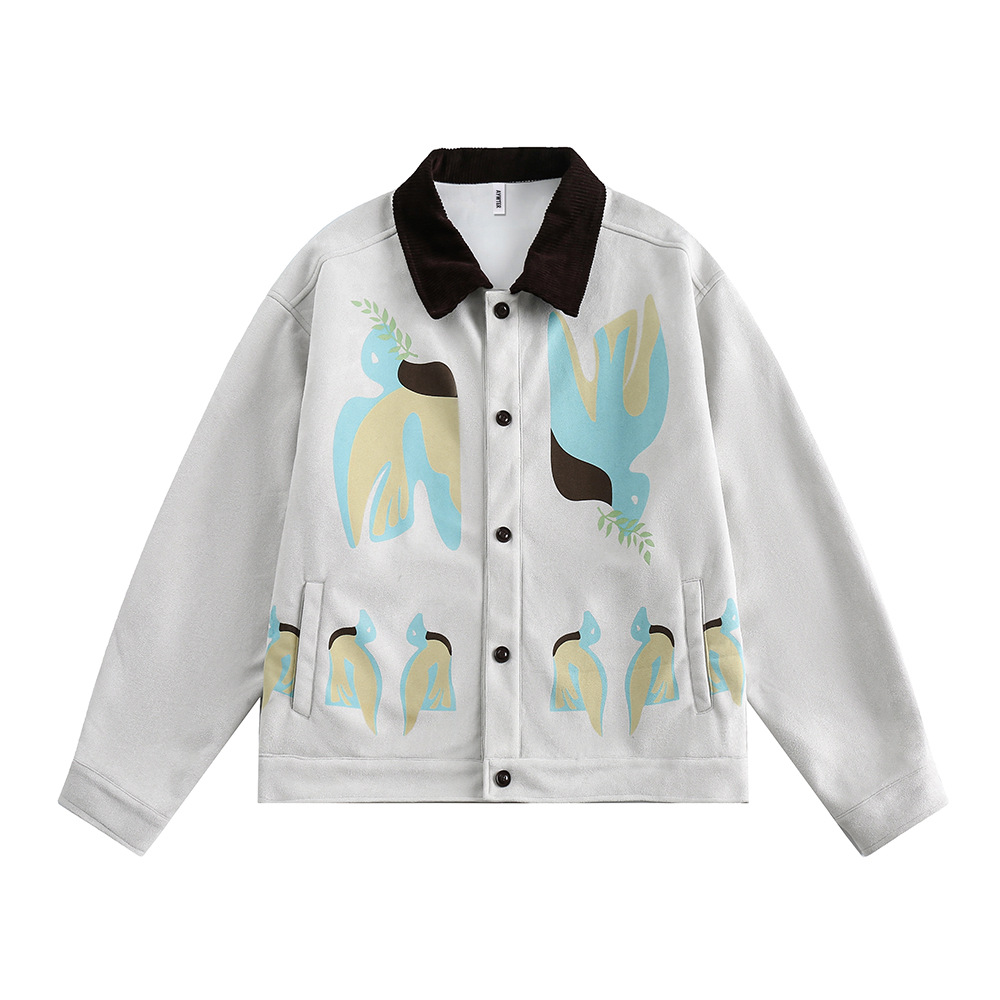 Stitching Contrast Color Jacket Men