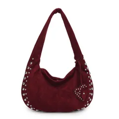 Underarm Casual Tote Handbag Women - Red - View 1