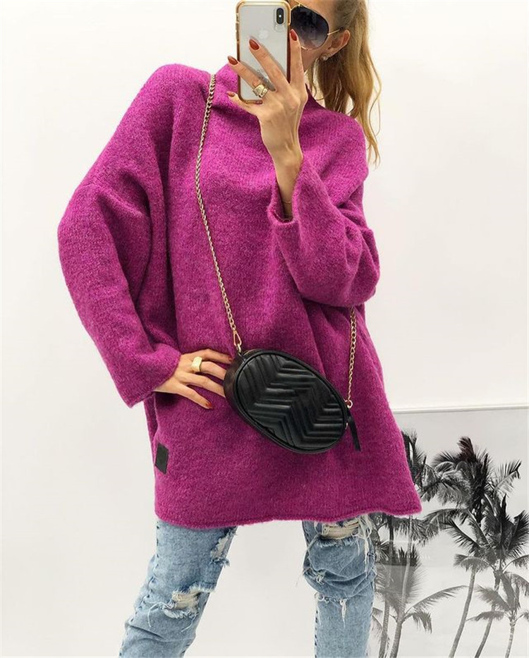 Title 11, Womens Casual Solid Color Long Sleeved Sweater...