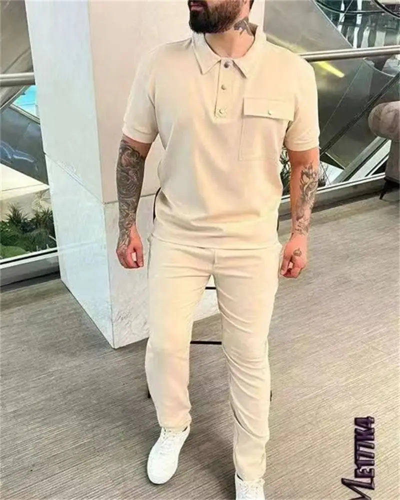 Short-sleeved Trousers Casual Trend Sports Suit