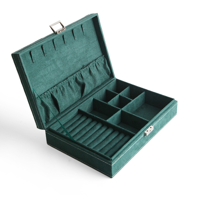 Simple Large Capacity Ring Earrings Jewelry Box
