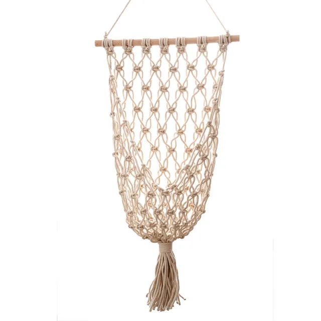 Hand woven Tapestry Kitchen Fruit Net Pocket White - Shop at LoveMi