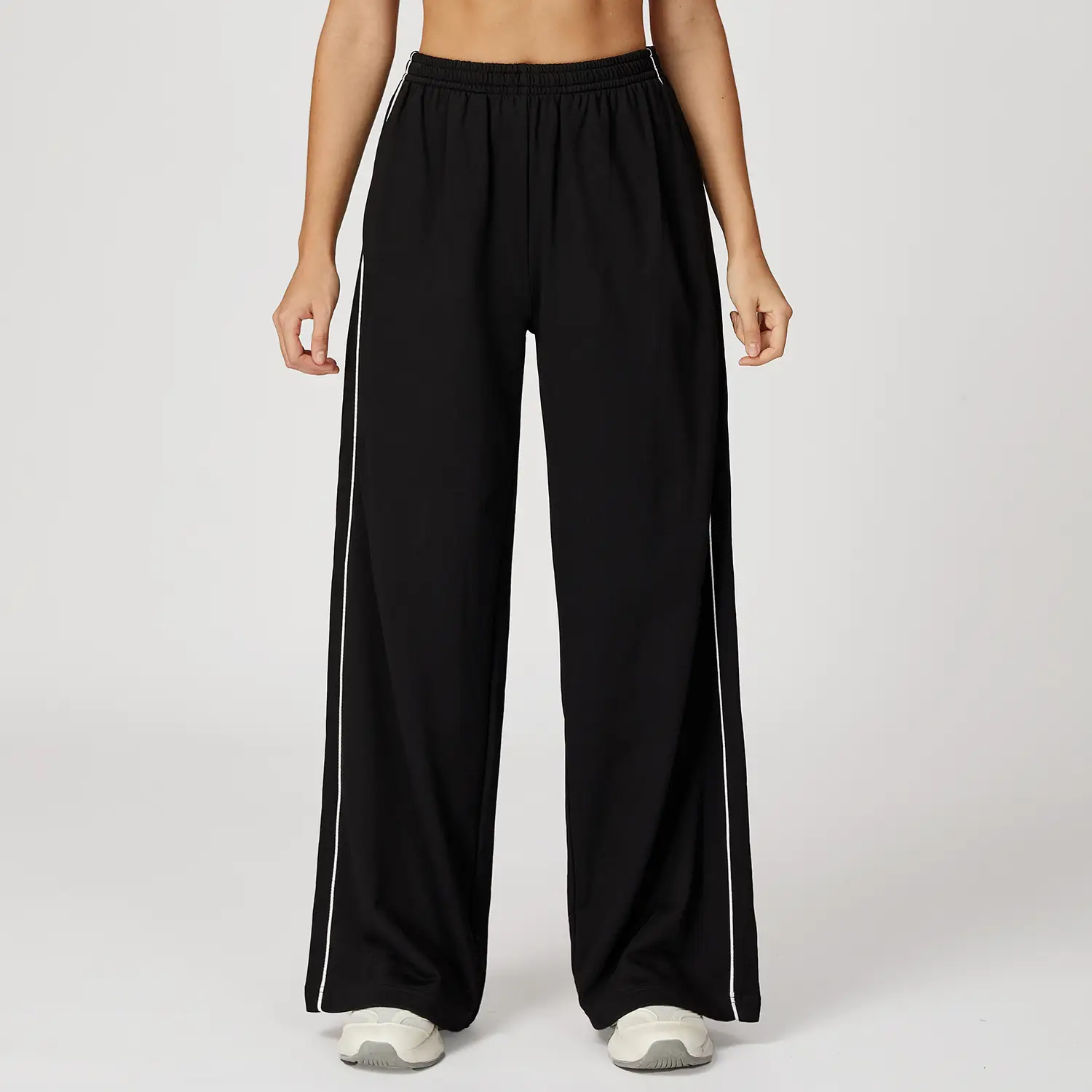 Track Sweatpants Loose High Waist Straight Casual Pants