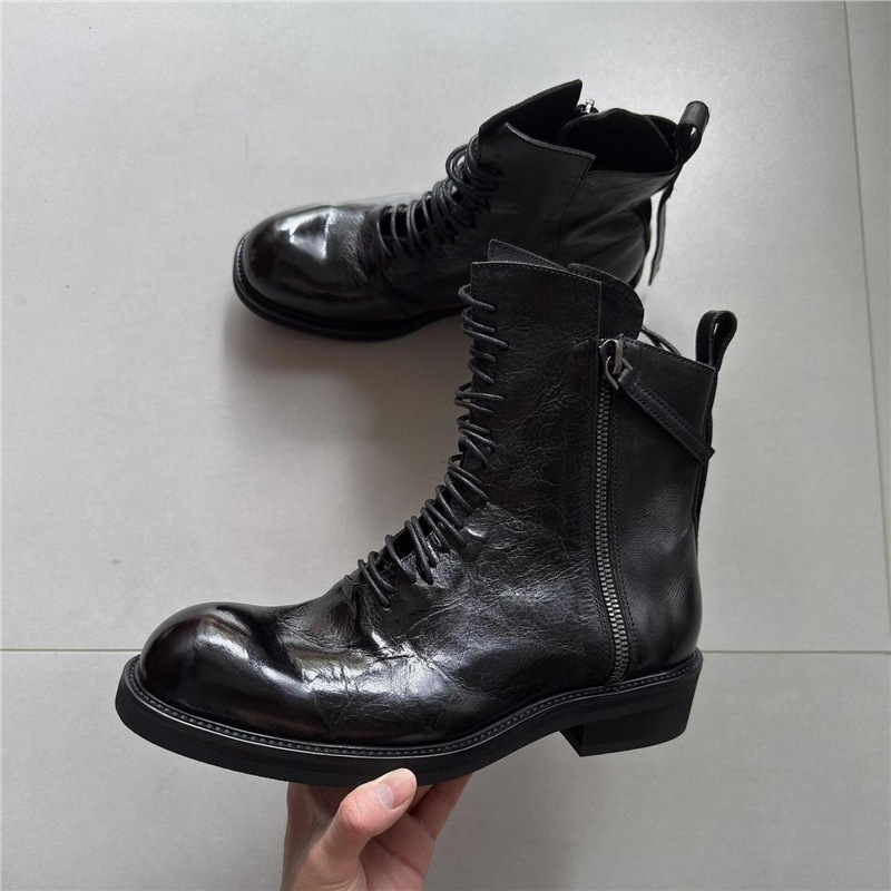 Men's Trendy High-top Pointed-toe Platform Dr Boots