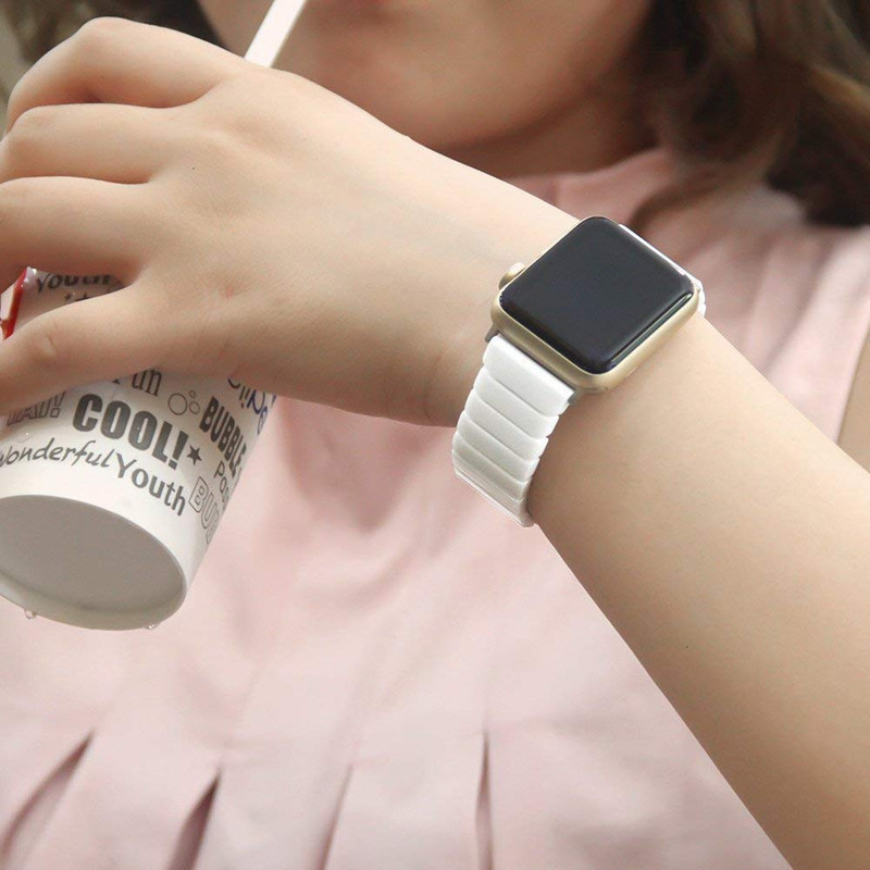 Black And White Ceramic Watch Strap
