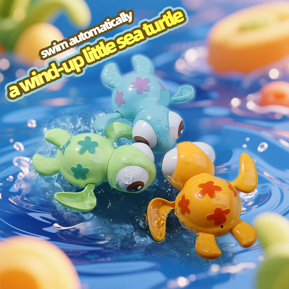 Lively Small Sea Turtle Wind-up Spring Class Bath And Water Toys - Image 1