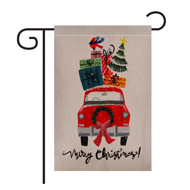 Christmas Linen Garden Banner Courtyard Outdoor Sd 007 - Shop at LoveMi