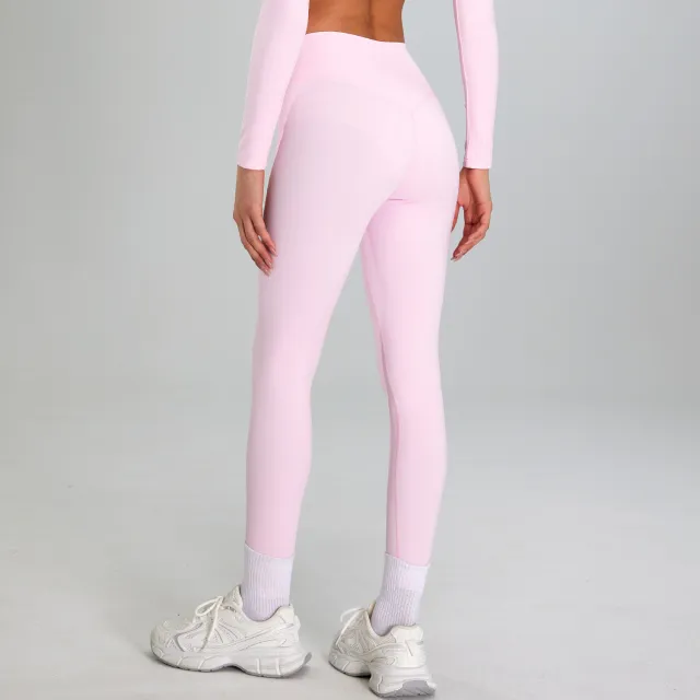 Quick drying Breathable Fitness Pants Women's Outdoor Running Cherry Blossom Powder - Shop at LoveMi
