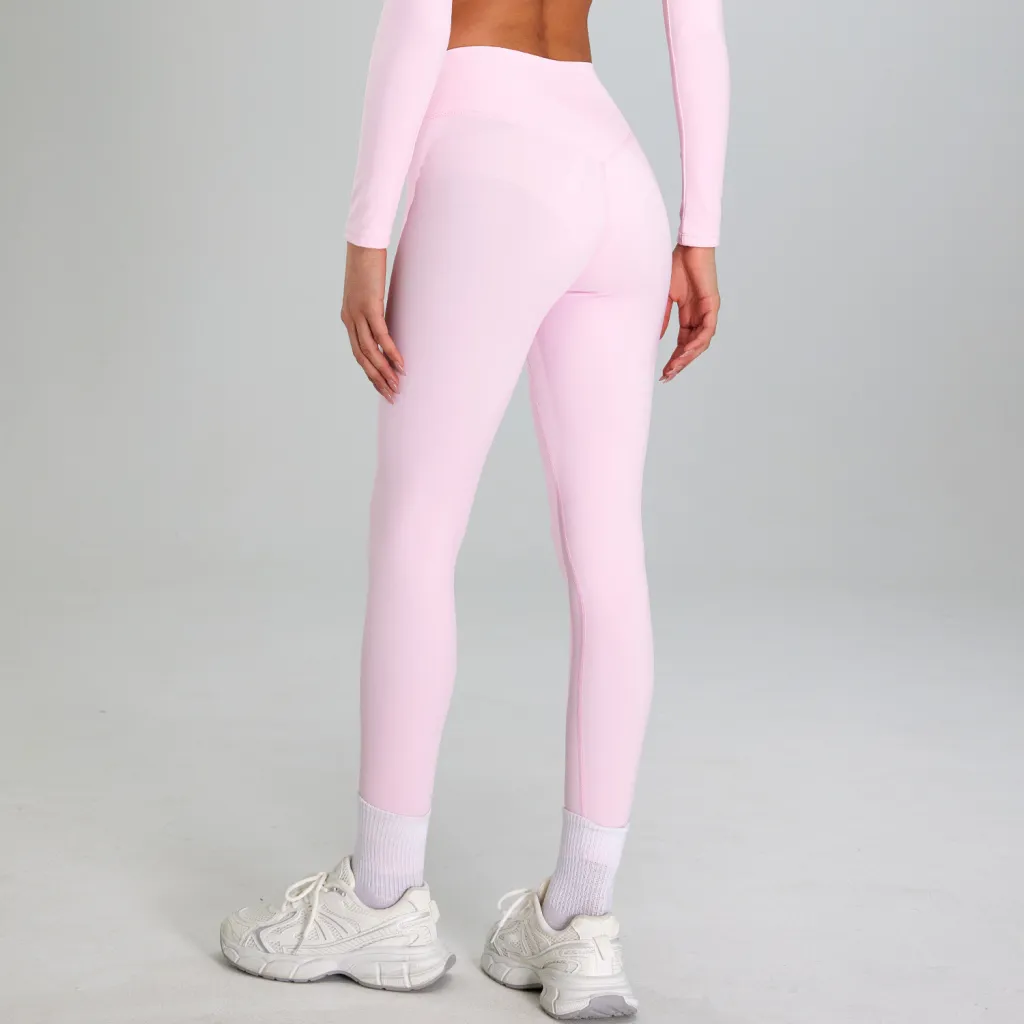 Quick-drying Breathable Fitness Pants Women's Outdoor Running - Cherry Blossom Powder