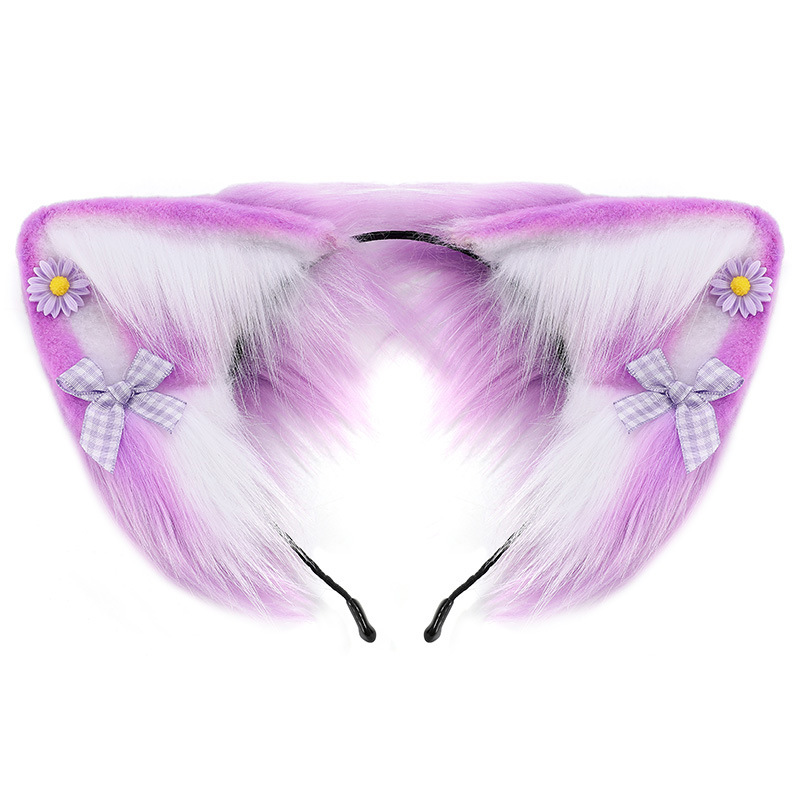 Comic Show Props Plush Simulation Animal Ears Belle Fox Ear Headdress 10