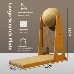Cat Scratch Board Wear-resistant Non-dandruff Vertical Sisal Scratch-resistant Self-Hi Relieving Stuffy Scratching Board Toy - L Large Cat Scratch ... - View 1