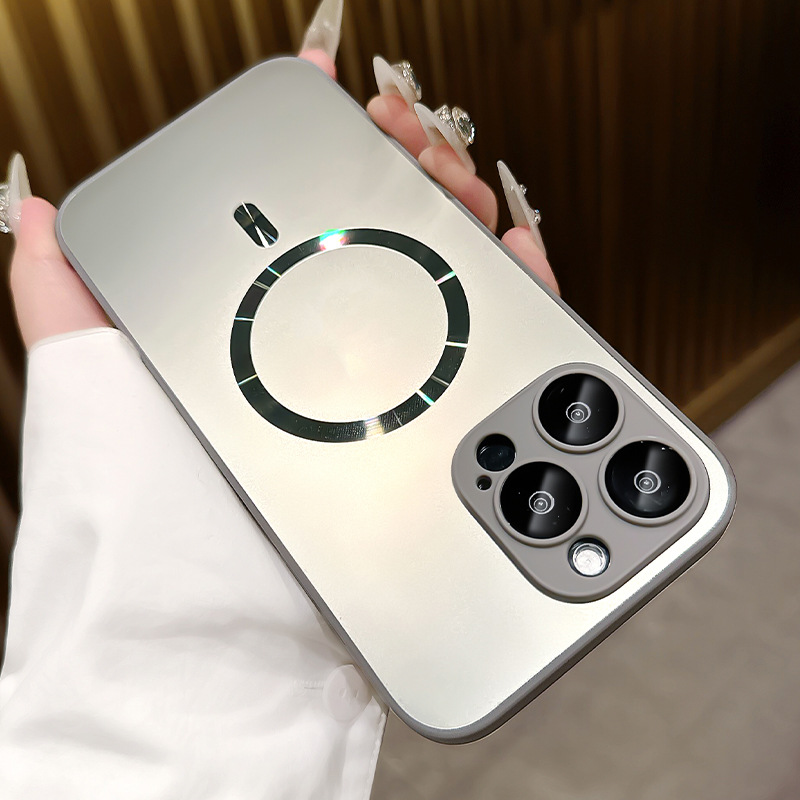 Magnetic New With Lens Protector All-inclusive Drop-resistant Phone Case