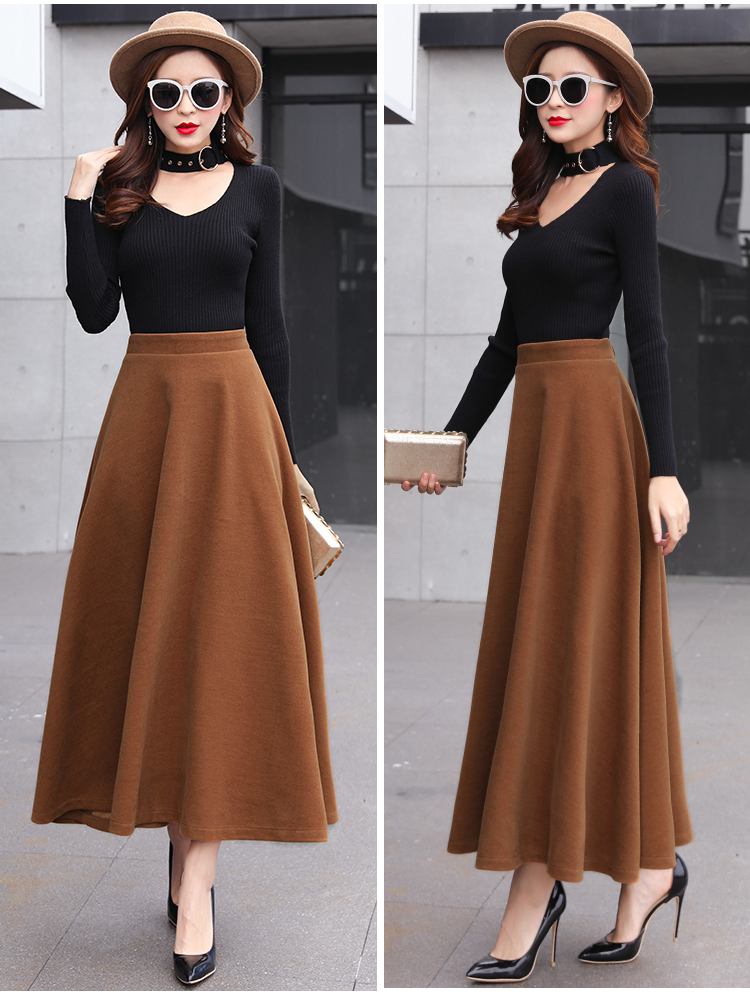 Title 16, Thick woolen skirt for women. Provides warmth a...