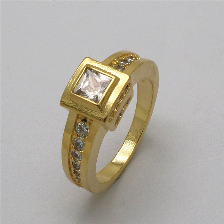 Fashion Creative Geometric Square Ring