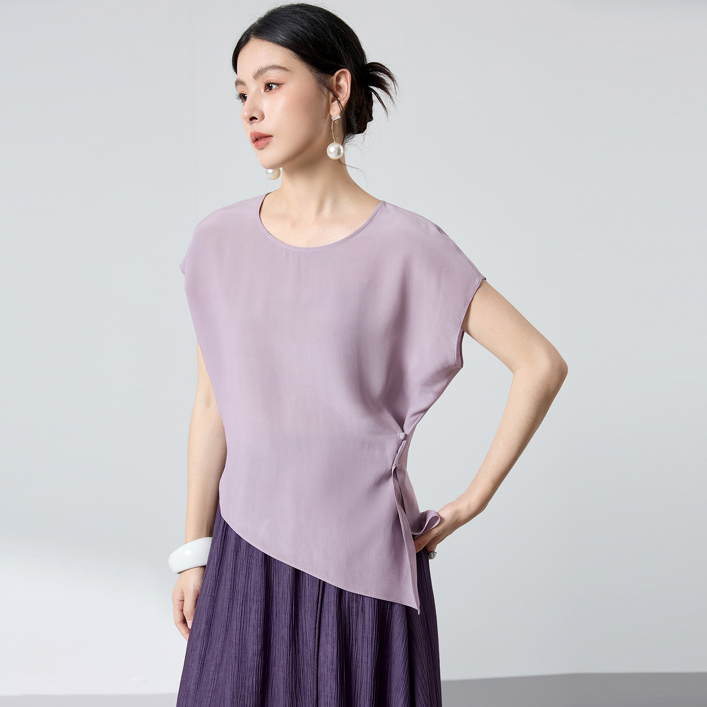 New Chinese-style Versatile Solid-color T-shirt Top 4