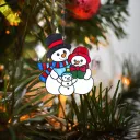 F Snowman Family
