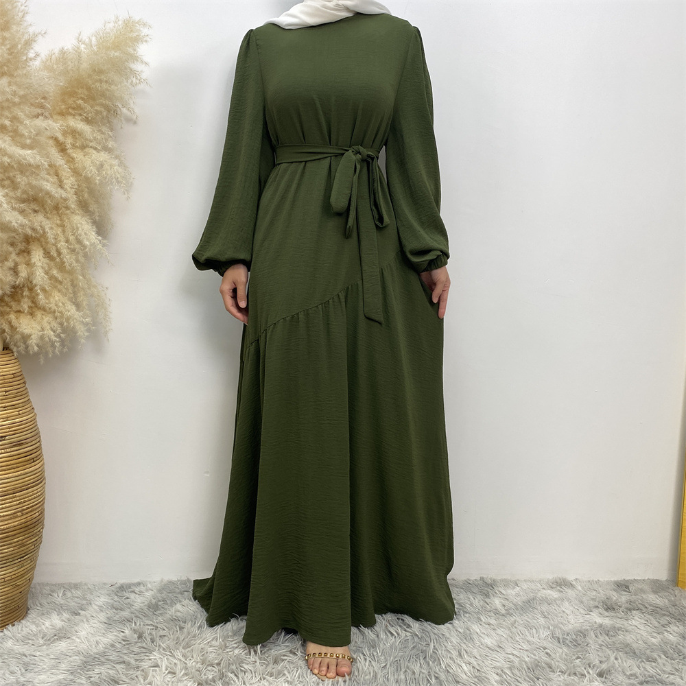 Puff-Sleeve Long Dress, picture 6 of 9