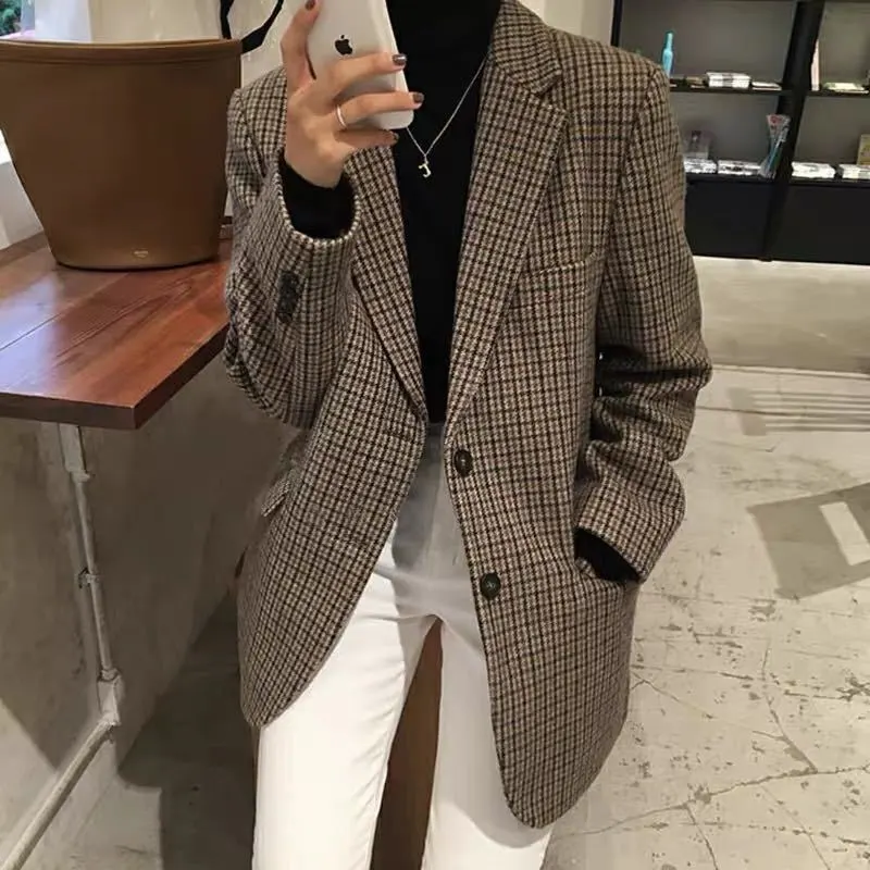 Women's Korean-style Loose Coat Autumn And Winter Suit