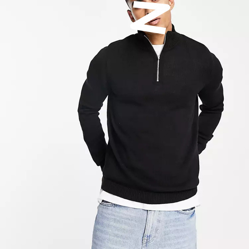 Autumn Winter Casual Business Japanese-Style Slim-Fit Knitted Sweater