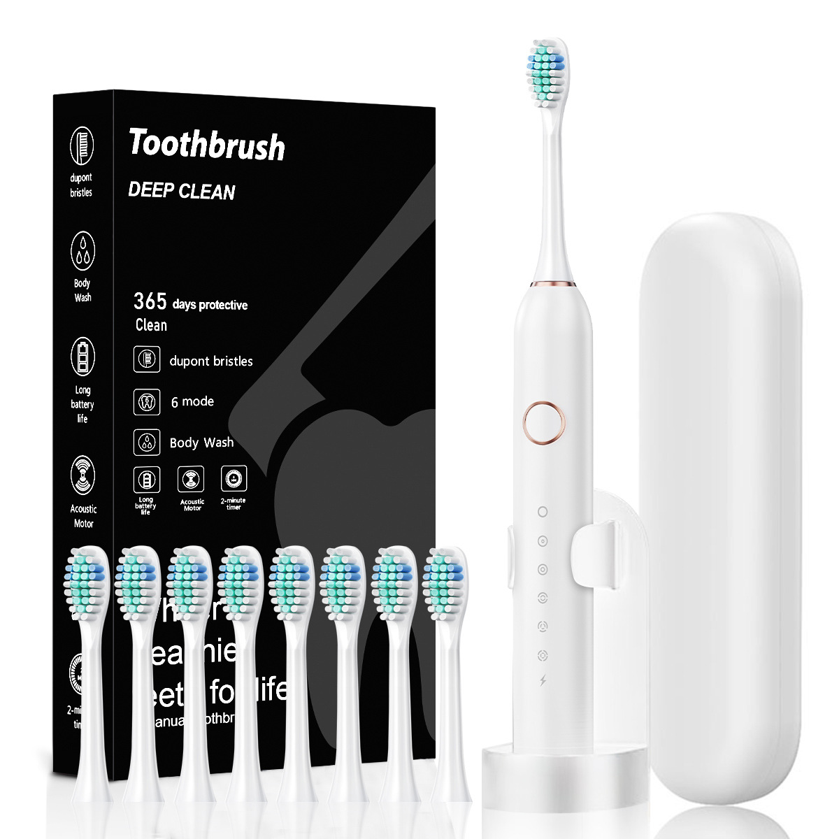 Title 9, Electric USB Charging Soft-bristle Toothbrush