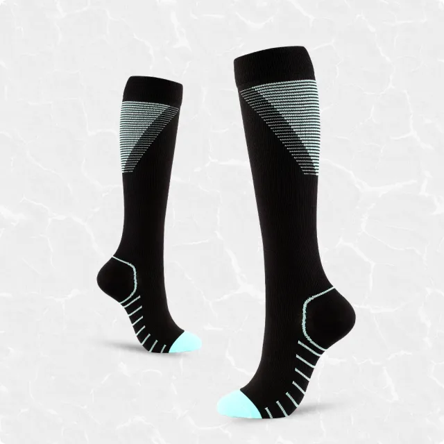 Xun New Color Pattern V shaped Compression Stockings Blue - Shop at LoveMi