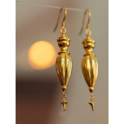 Day And Night Cans Special-interest Design Vintage Court Light Luxury Diced Radish Earrings