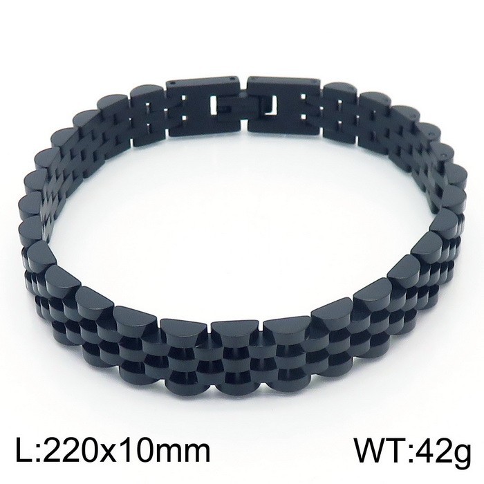 10mm Men's Adjustable Titanium Steel Strap Chain Couple Bracelet