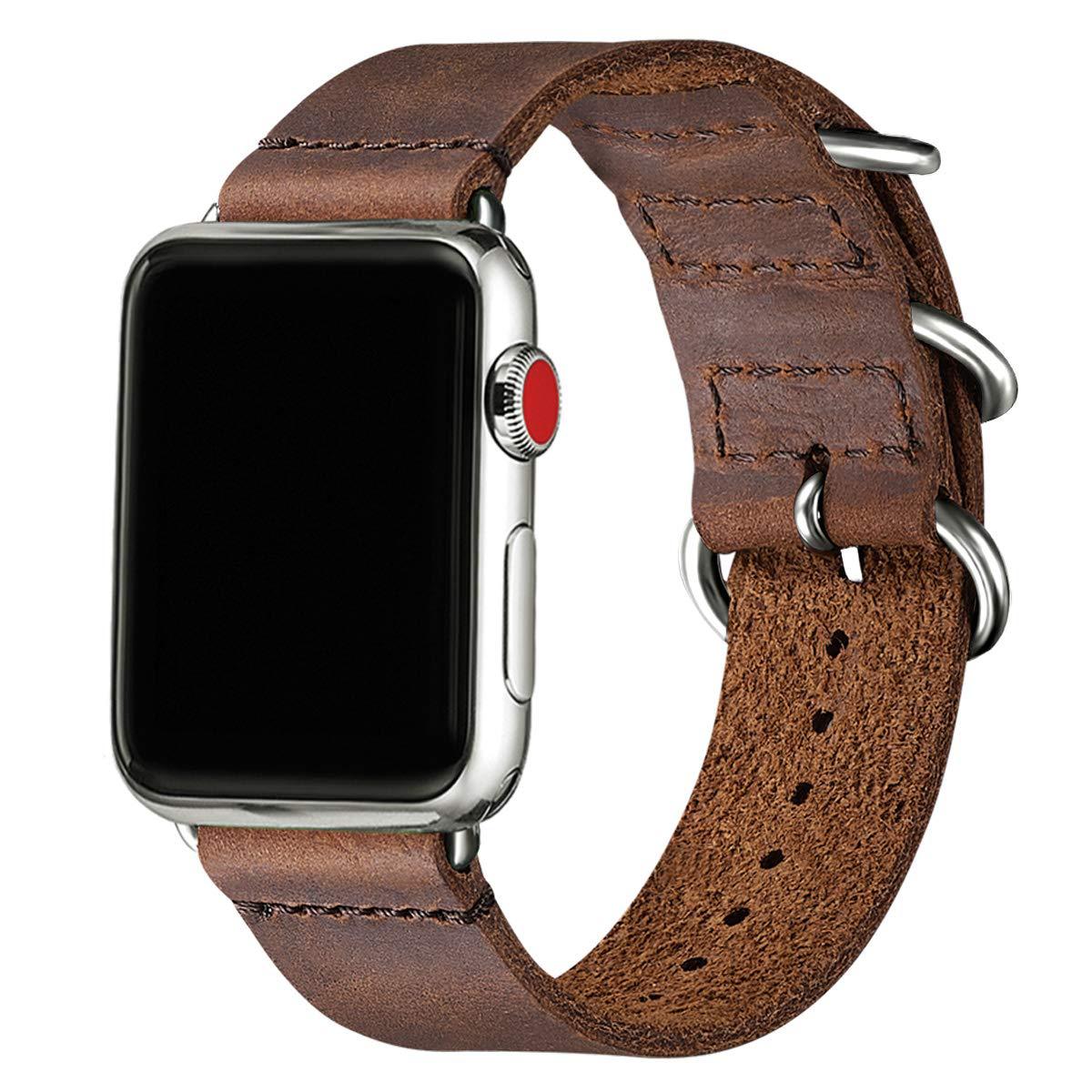 Dark Brown Silver Buckle