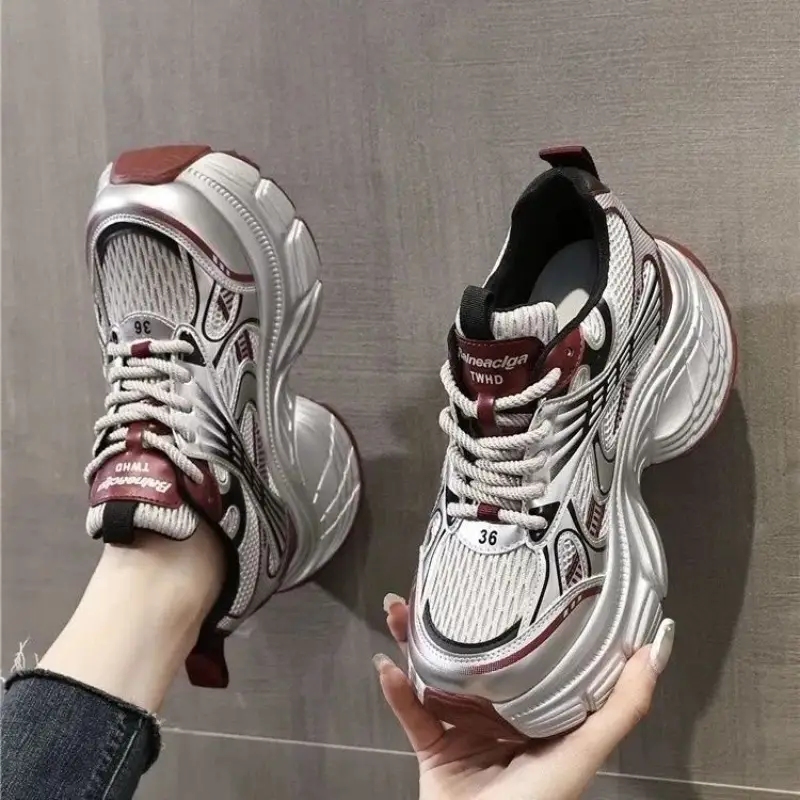 Spring Womens Best-selling Thick-soled Height-increasing Sneakers
