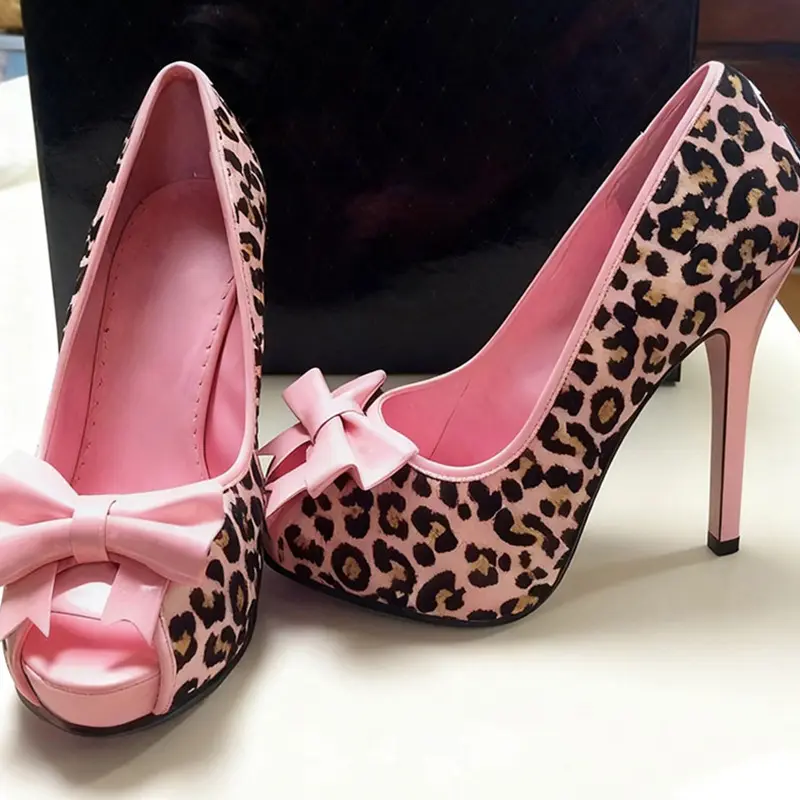 Retro Bow Elegant Womens Pumps