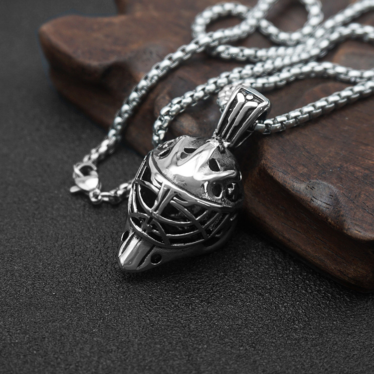 Retro Punk Hip Hop Rock Hollow Necklace Pendant Ornament
