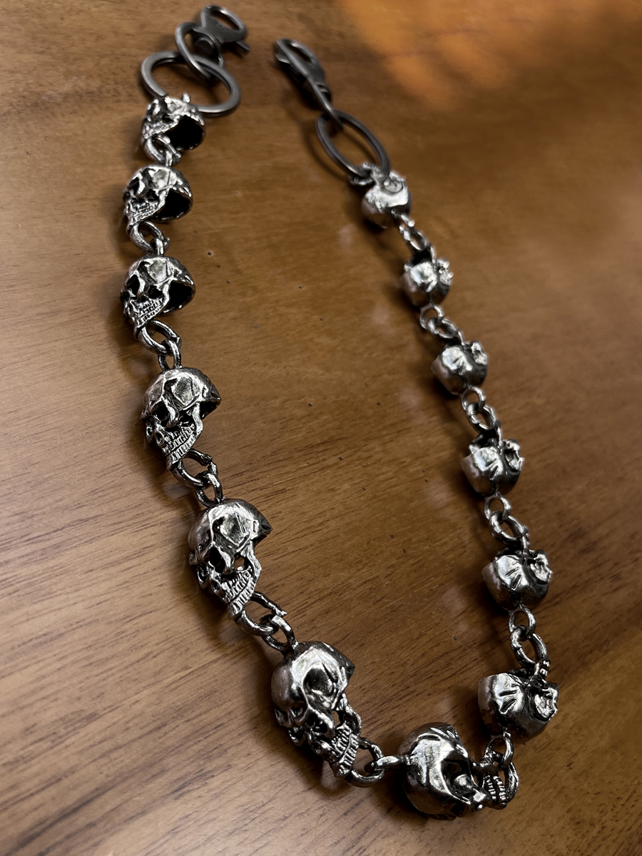 Title 11, Motorcycle Metal Ghost Head Jeans Chain