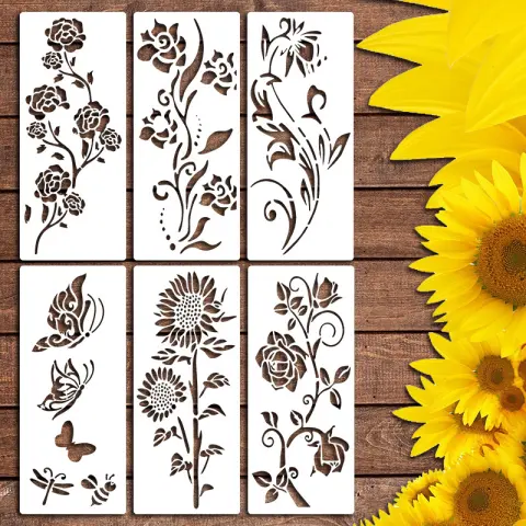 Wildflower Painting Template Flower Plant Spray