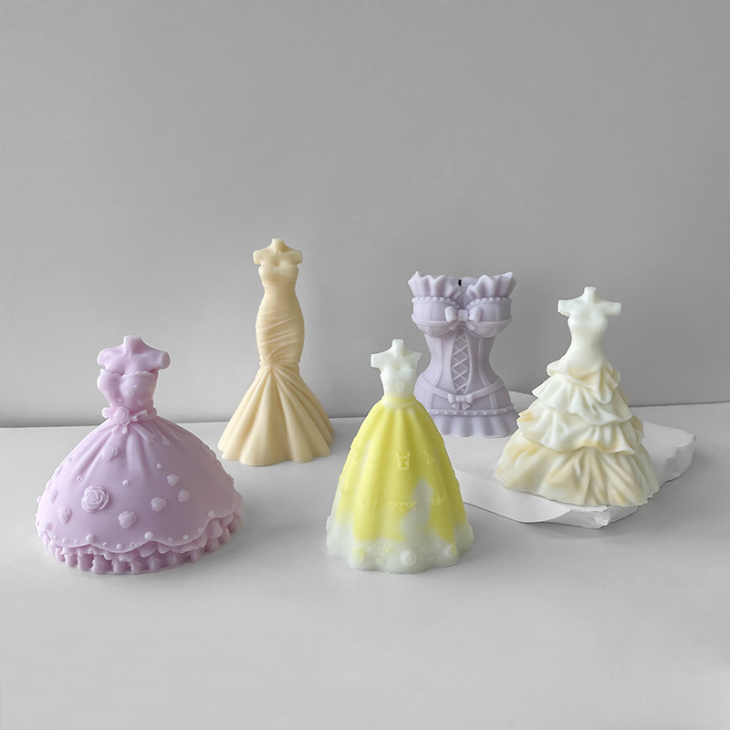 A Variety Of 3D Stereo Wedding Dress Mold DIY