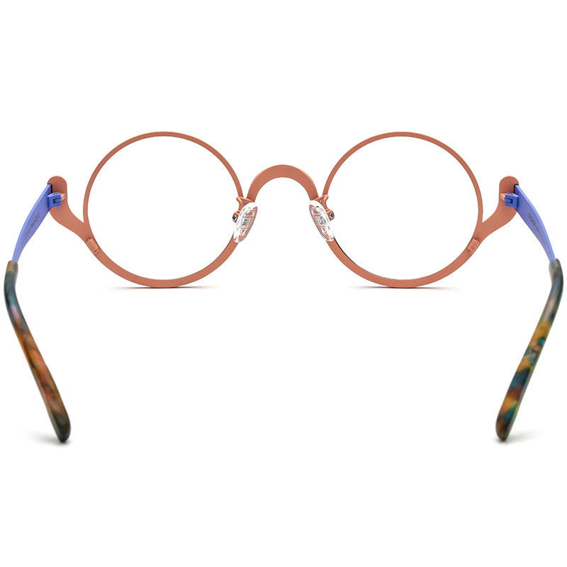 Colorful Ultra-light Pure Titanium Round Glasses Frame - Image 5